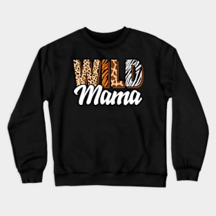 Wild Mama Zoo Born Two be Wild B-day Jungle Animal Crewneck Sweatshirt